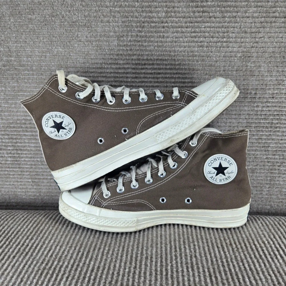 Converse Unisex 9.5 Brown Tan Split Panel Chuck 70 High Top Sneakers A01645C - Picture 1 of 8
